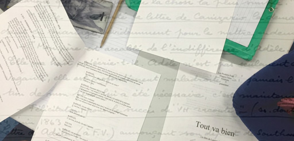 Lors de l'atelier, les élèves ont eu l'occasion d'analyser le scénario du film Tout va bien de Laurent Scheid