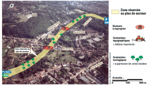 Le tracé de la liaison entre l'E313 et le CHR-Citadelle