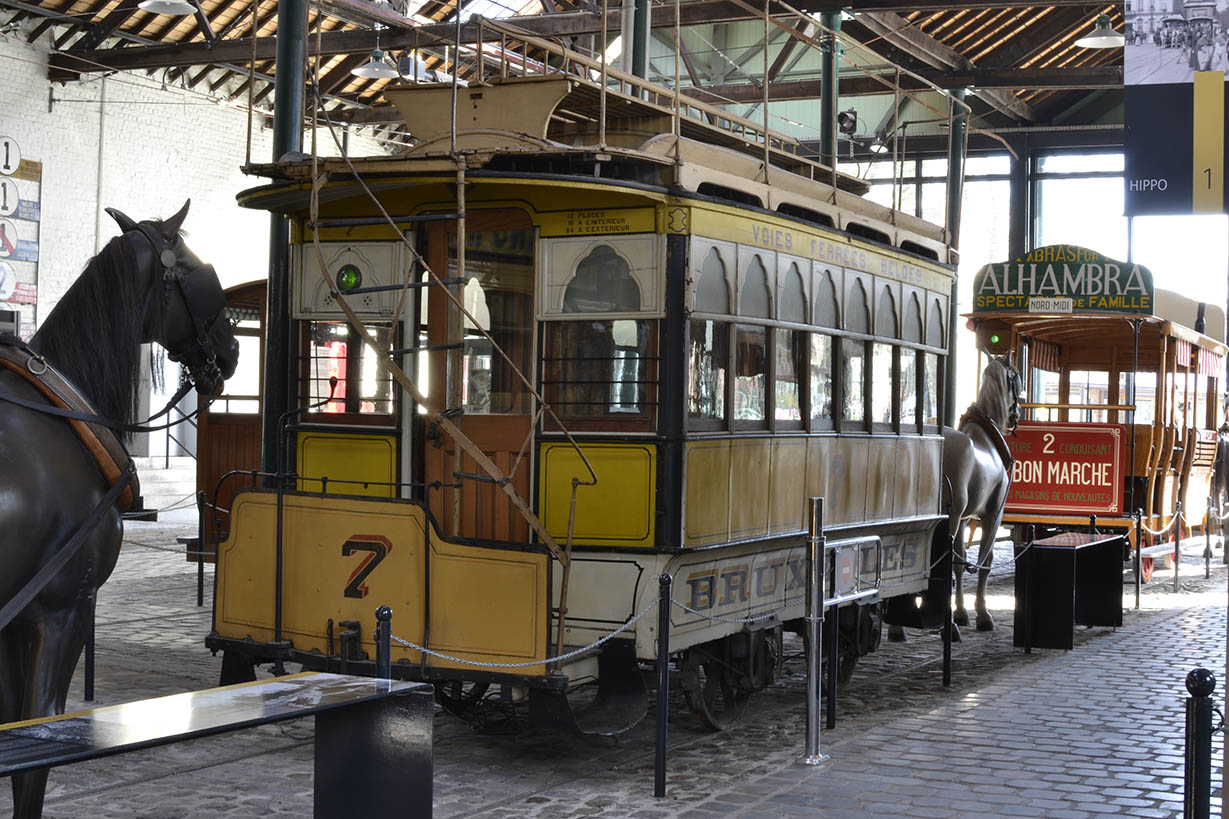 Tram hippomobile du musée du tram de Tervuren