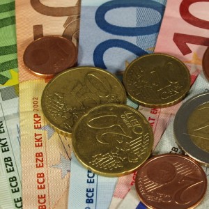 Billets et pièces en euros