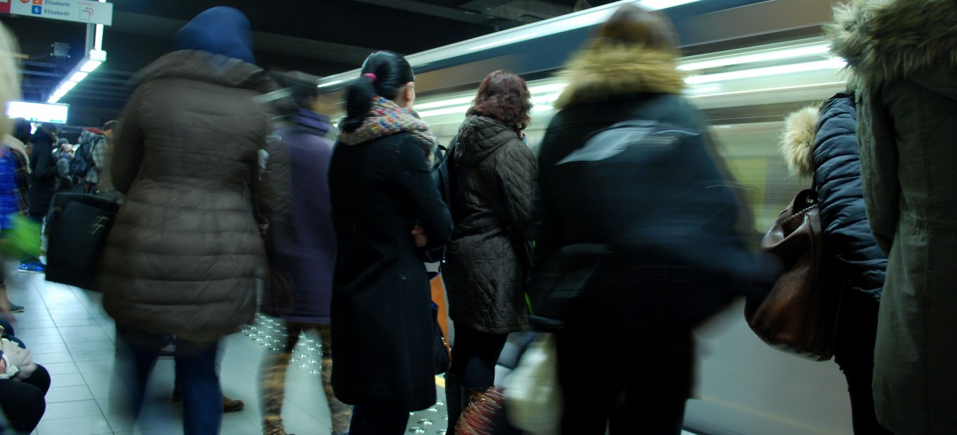 Quai métro bruxelles Zélie Dion