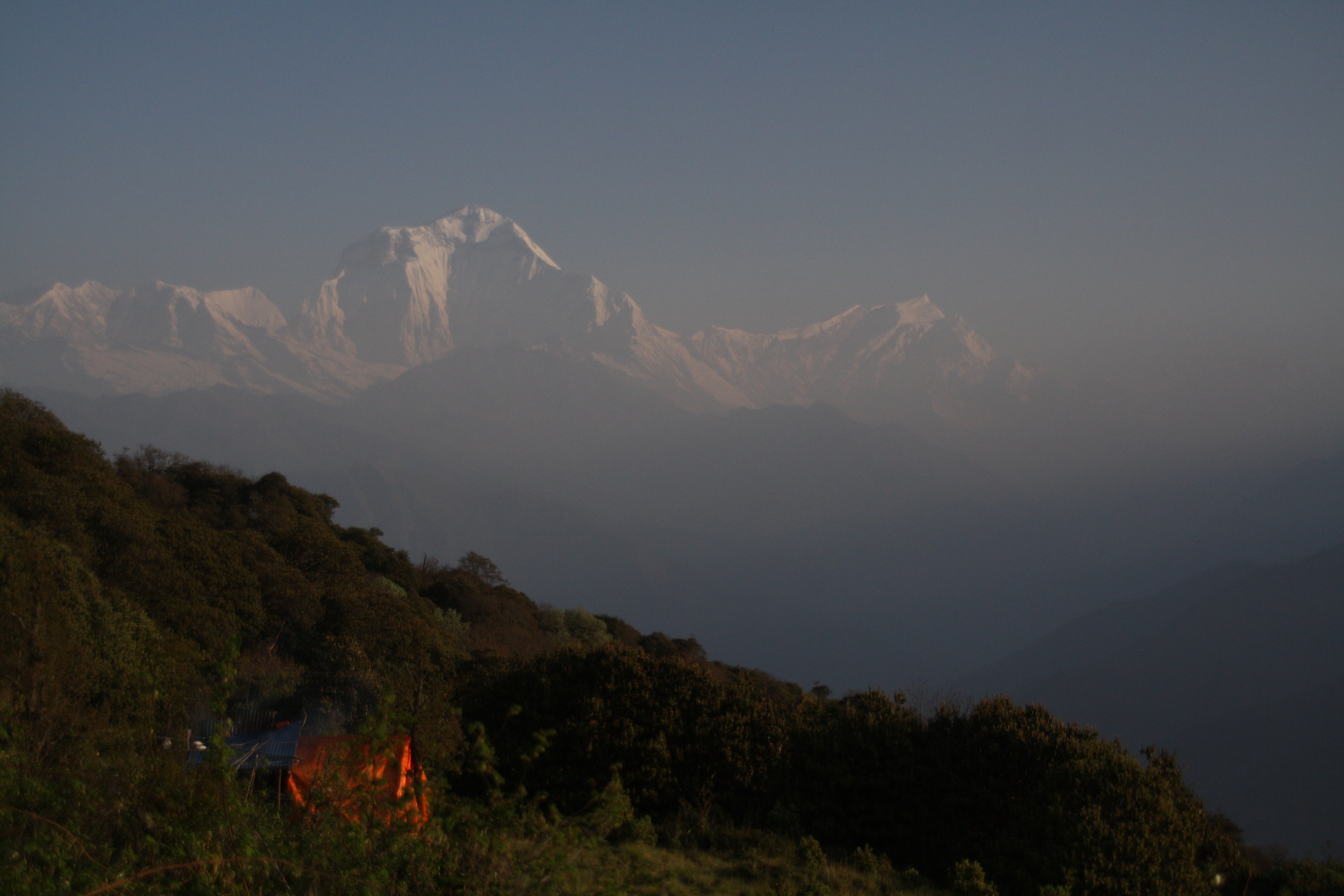Vue sur l'Annapurna.