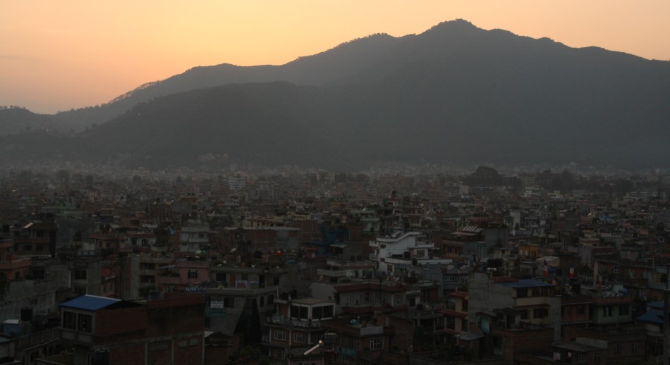 Vue sur la ville de Katmandou.