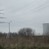 Un paysage avec centrale électrique