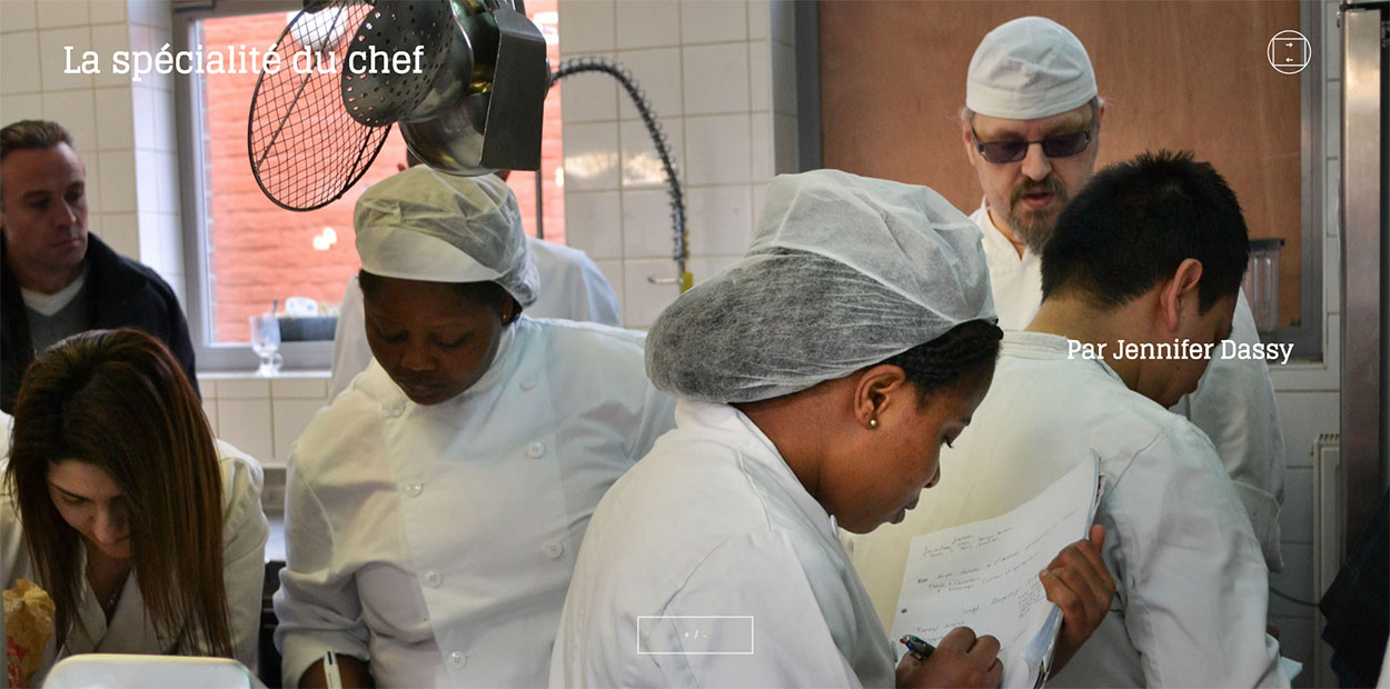 De jeunes Molenbeekois sont en formation dans une cuisine professionnelle.