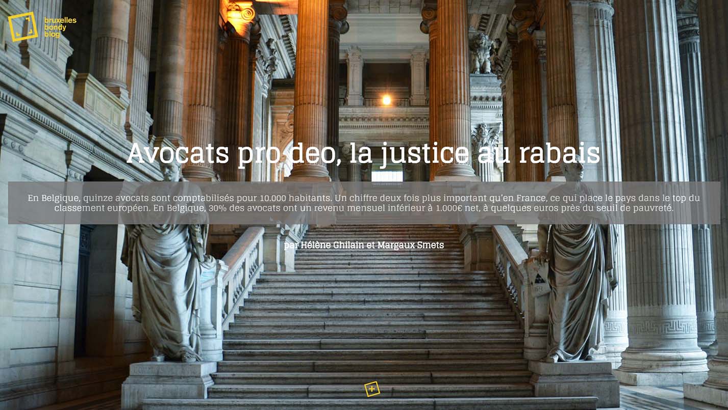 Un grand angle "Avocats pro deo, la justice au rabais" 