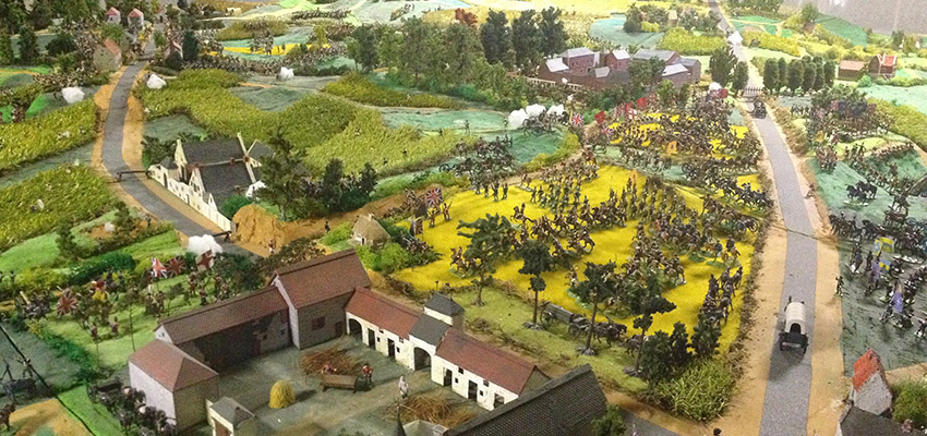 Maquette du champ de bataille de Waterloo