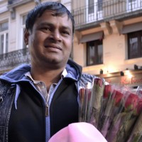 Ali, vendeur de roses pakistanais.