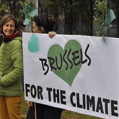 Banderolle Climate march