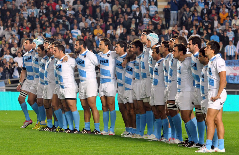 Rugby : l'équipe d'Argentine qui affronte l'Irlande