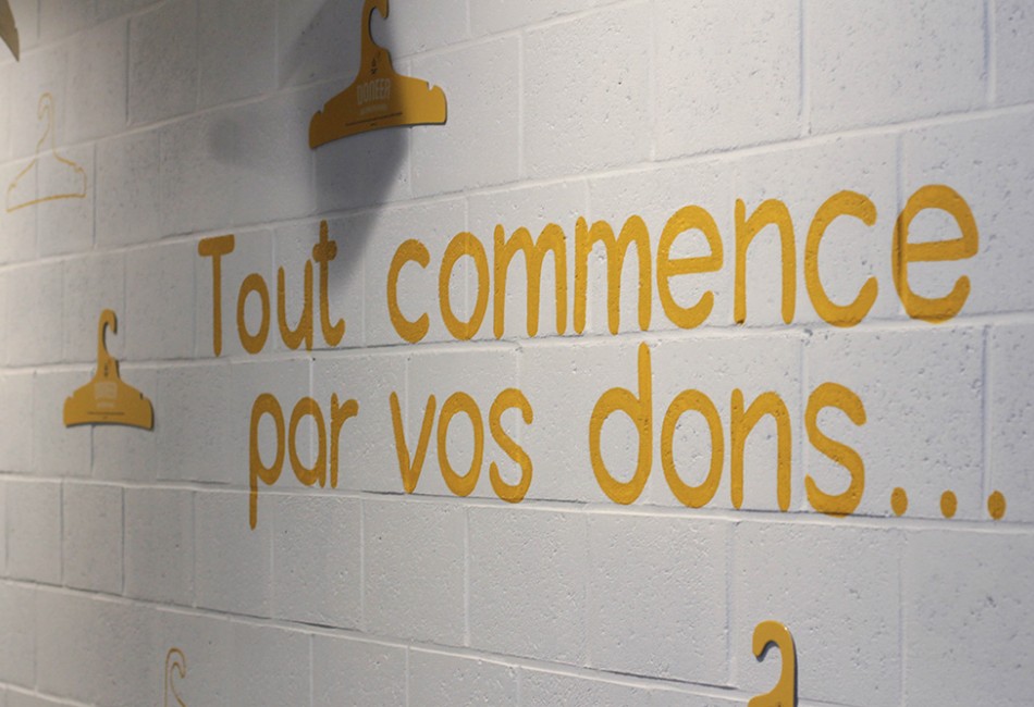 Phrase clé sur le mur