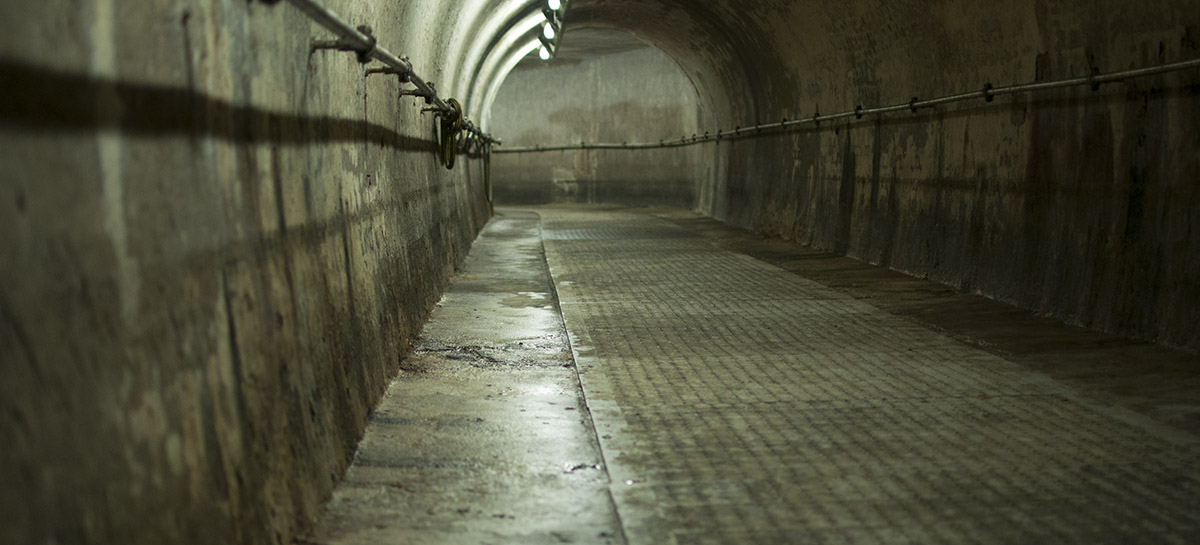 Photo d'un couloir du musée des égouts