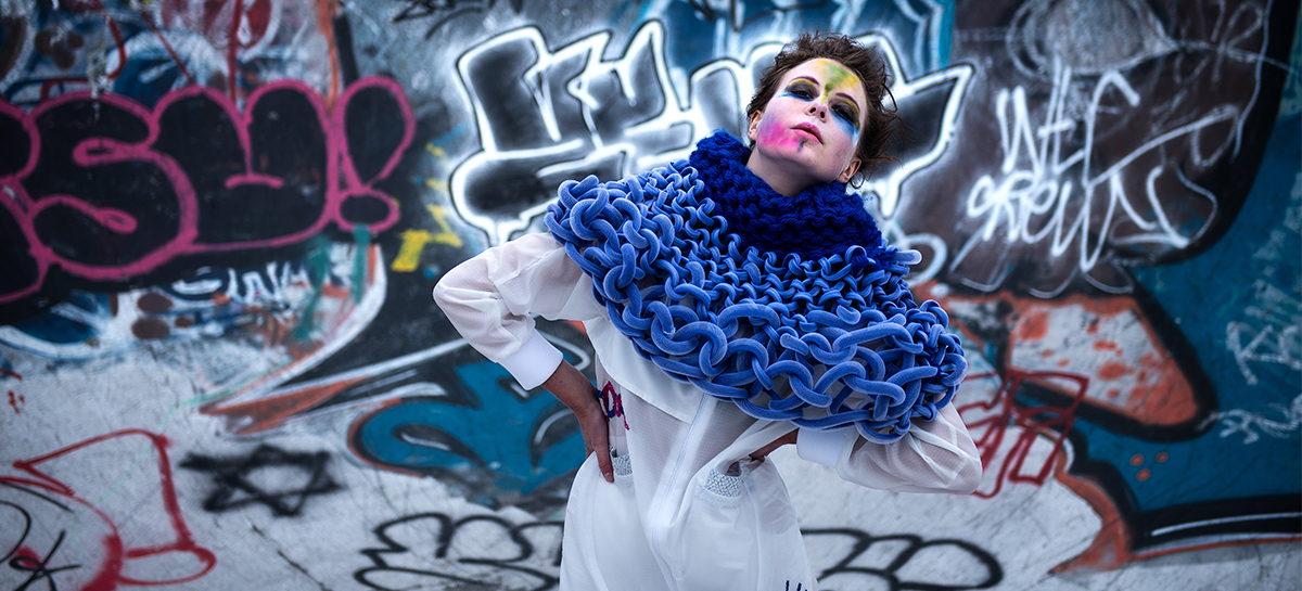 Mannequin habillée avec les vêtements de Pauline Bertrand