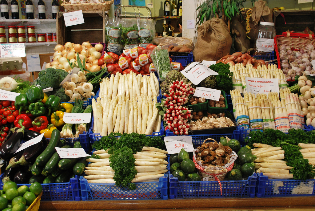 Stand de légumes belges