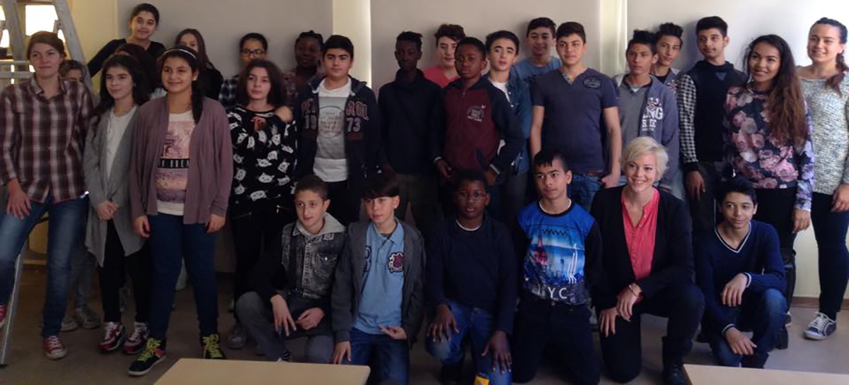 Photo de groupe des classes de 1re différenciée de Sainte-Marie la Sagesse