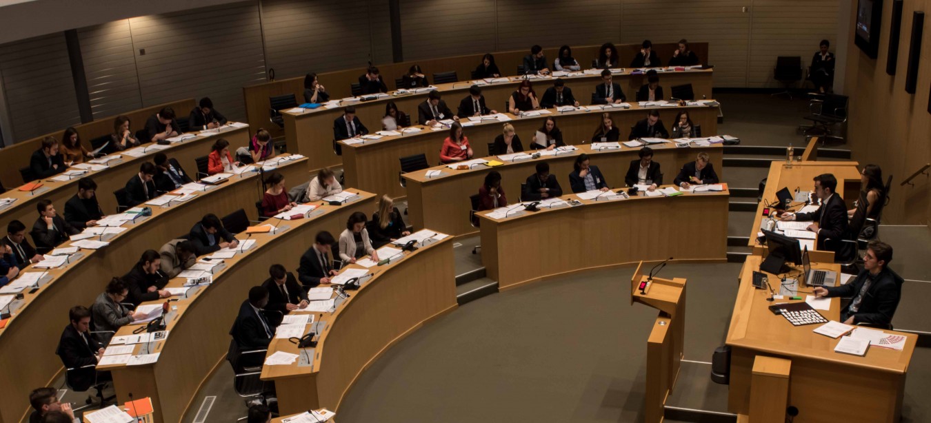 vue d'ensemble de l'assemblée du parlement jeunesse