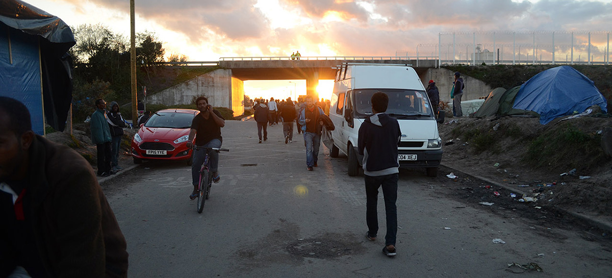 sortie du camp de Calais