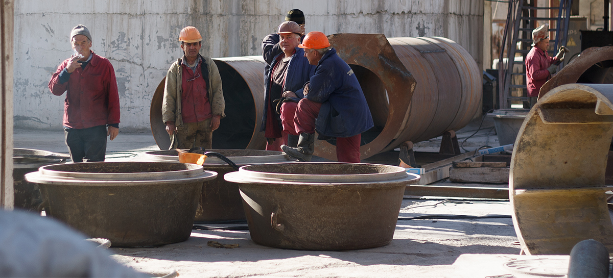 Travailleurs sur chantier