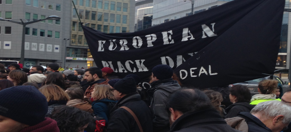 Manifestation pour les European Black Days.