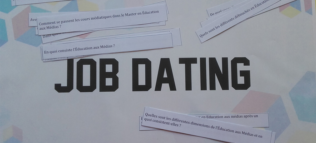 Affiche du job dating des étudiants EAM