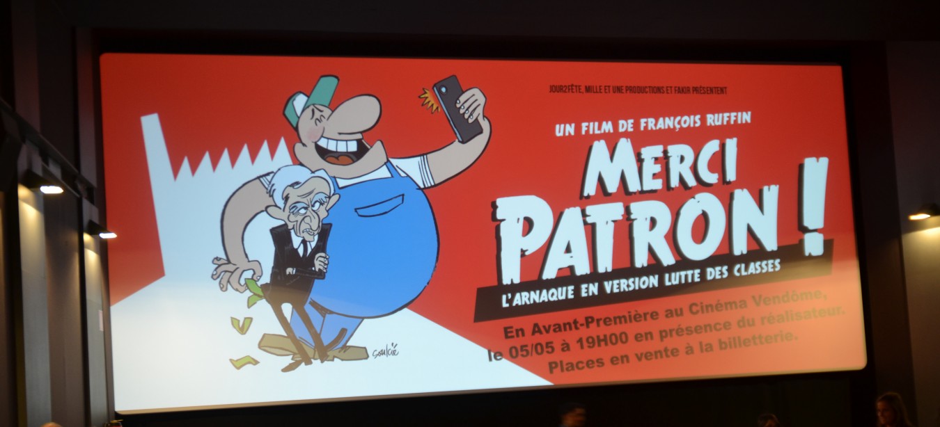 affiche du film "Merci Patron"