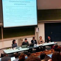 Panel du colloque sur le journalisme entrepreneurial