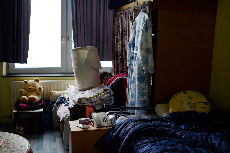 La chambre de Solange, pensionnée belge.