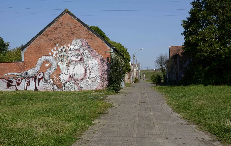 Peinture murale à Doel