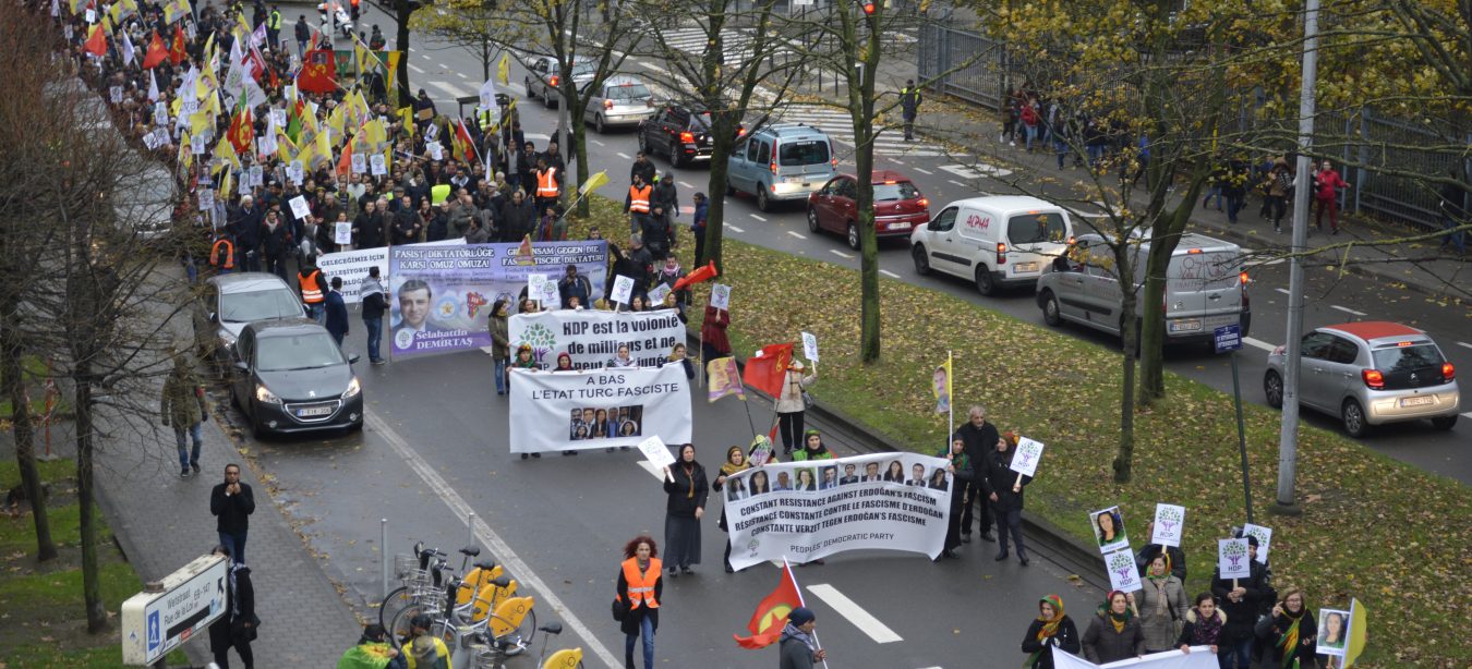 Manifestation pro-kurde a Bruxelles