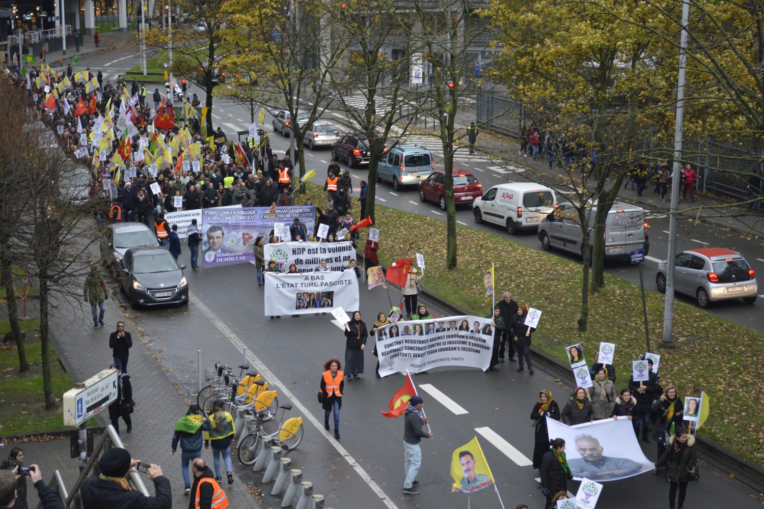 Manifestation pro-kurde a Bruxelles