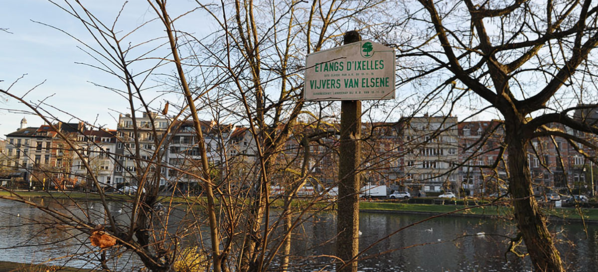Les étangs d'Ixelles, à côté de la place Flagey