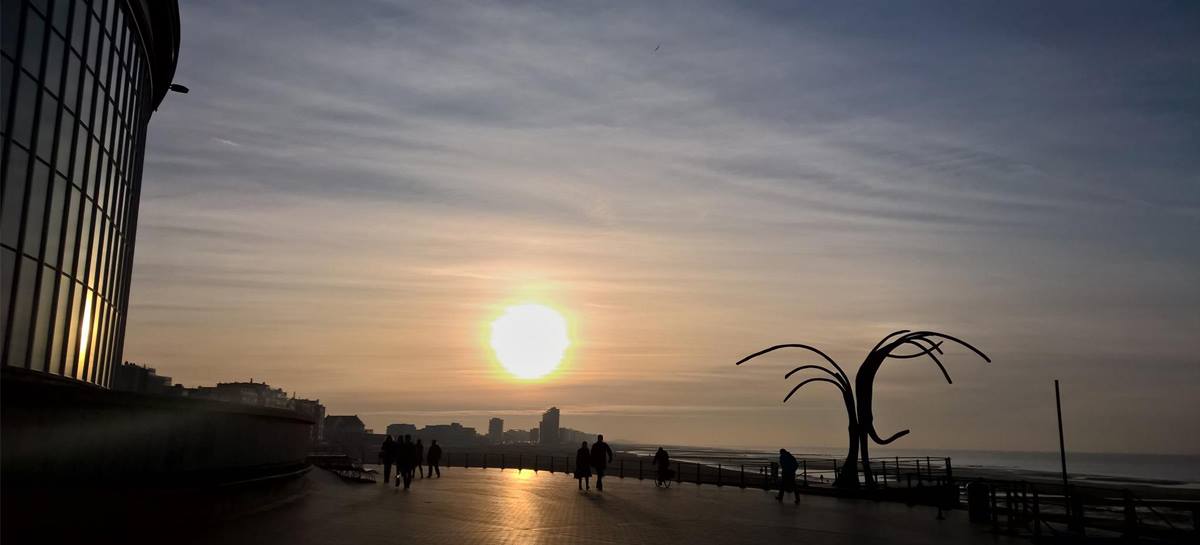 Couché de soleil à Oostende