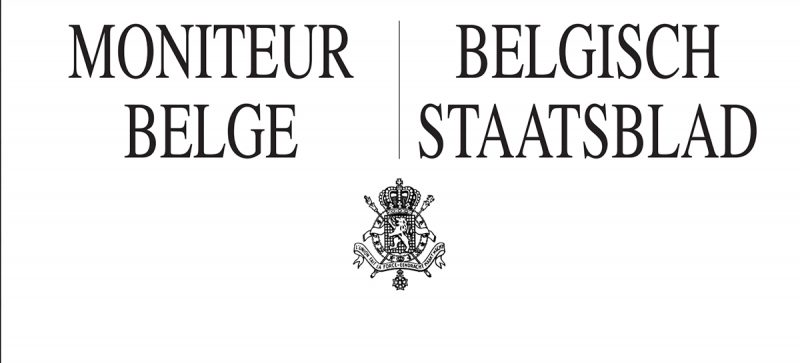 En-tête du moniteur belge