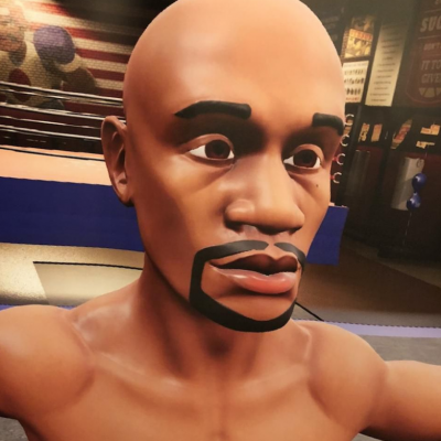 Avatar de Floyd Mayweather dans un jeu en réalité virtuelle.