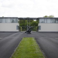 Entrée de la demeure de Albert Frère, l'une des plus grandes fortune de Belgique et vivant ... dans la région de Charleroi.