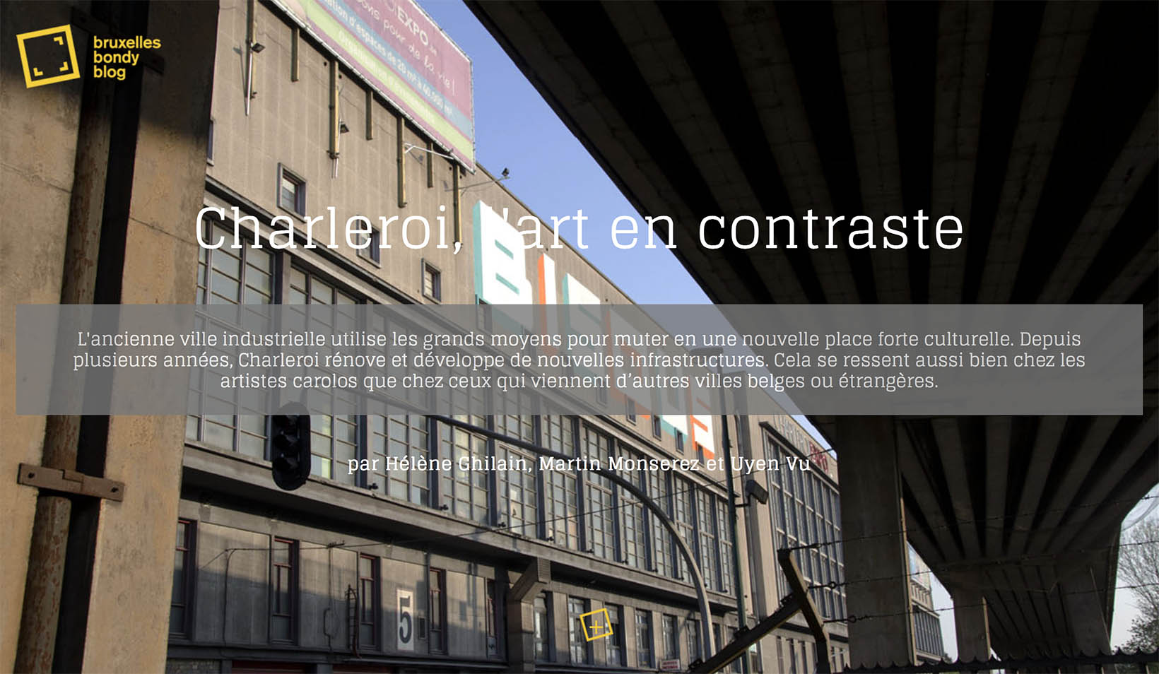 Scroll "Charleroi, l'art en constrate"