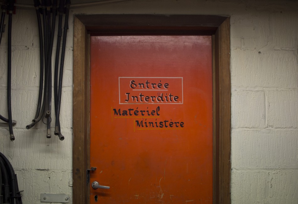 Photo prise dans la caserne des pompiers 