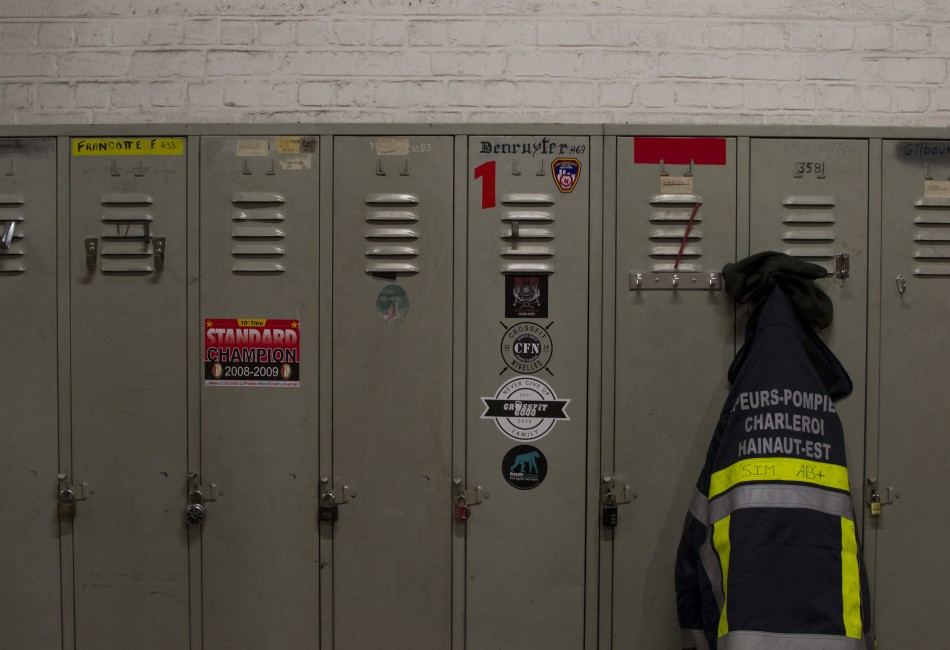 Photo prise dans la caserne des pompiers 