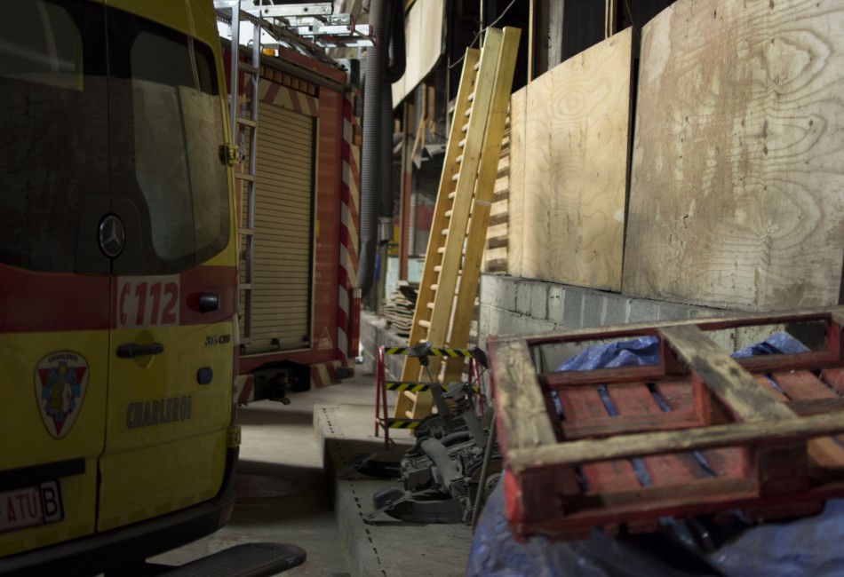 Photo prise dans la caserne des pompiers 